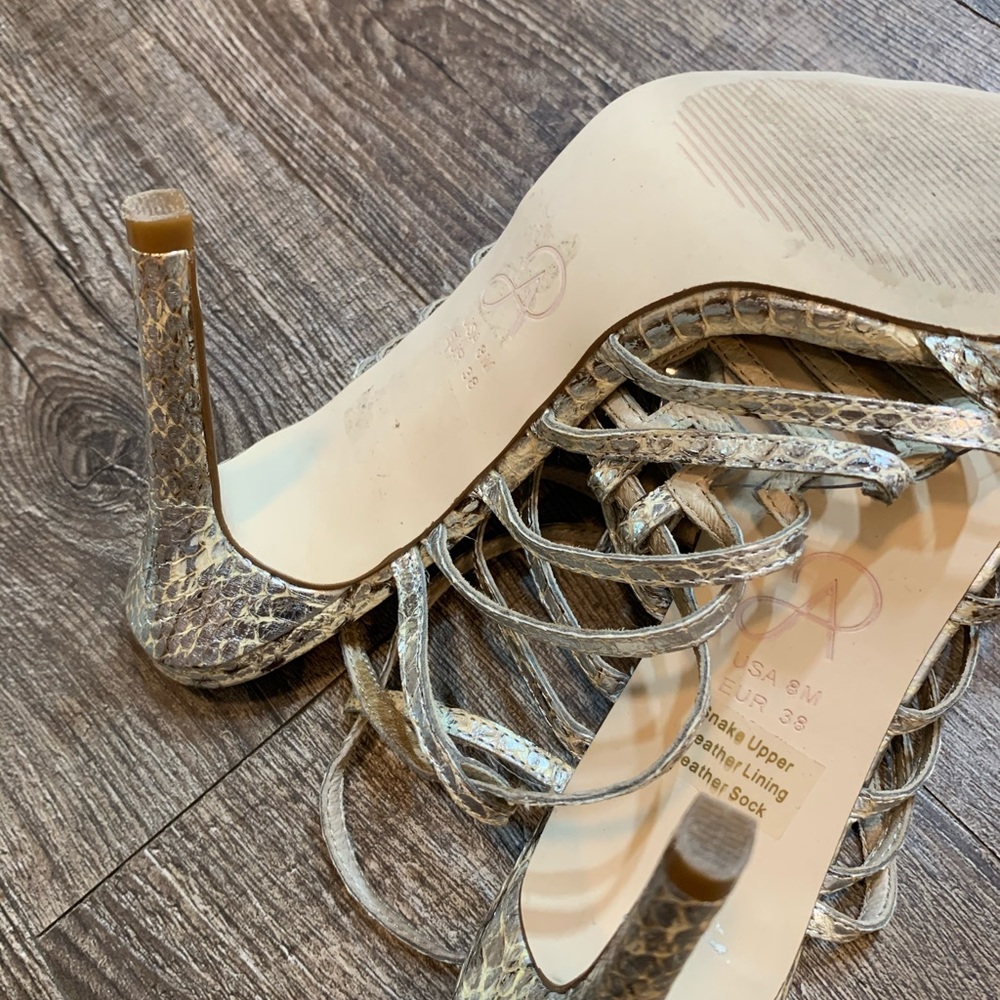Adrianna Papell Emmanuelle Snakeskin High Heel - Picture 10 of 14